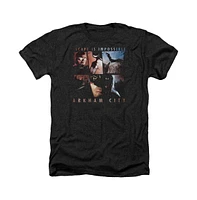 Batman Men's Arkham City Escape Is Impossible Adult Heather Tee / T-Shirt