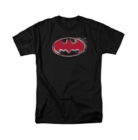 Batman Big & Tall Hardcore Noir Bat Logo Short Sleeve Adult Tee / T-Shirt