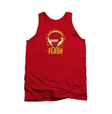 Dc Flash Mens Dc Comics Flash Flash Chibi Adult Tank Top