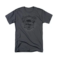 Superman Big & Tall Scrolling Shield Short Sleeve Adult Tee / T-Shirt