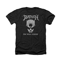 Batman Men's Black Metal Adult Heather Tee / T-Shirt