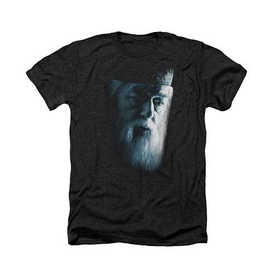 Harry Potter Men's Dumbledore Face Adult Heather Tee / T-Shirt