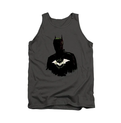 Batman Men's The Silhouette With Riddler Logo Adult Tank Top