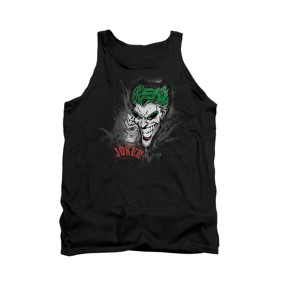 Batman Men's Joker Sprays The City Adult Tank Top