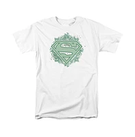 Superman Big & Tall Ornate Shield Short Sleeve Adult Tee / T-Shirt