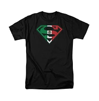 Superman Big & Tall Mexican Flag Shield Short Sleeve Adult Tee / T-Shirt