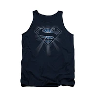 Superman Men's Glowing Shield Adult Tank Top