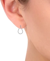 Diamond Front-to-Back Earrings (1/2 ct. t.w.) in 10k White Gold