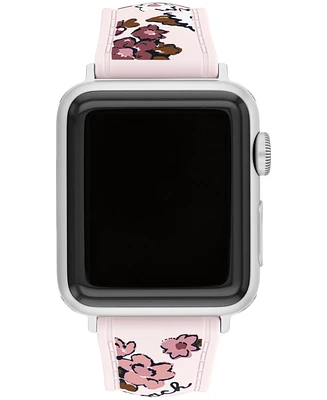 Coach Women's Floral Silicone Strap Band for Apple Watch 38mm, 40mm