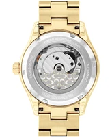 Coach Women's Brooks Automatic Gold-Tone Stainless Steel Bracelet Watch, 38mm