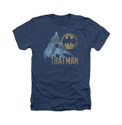 Batman Men's Knight Watch Adult Heather Tee / T-Shirt