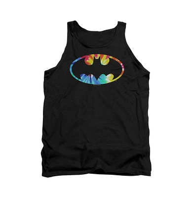 Batman Men's Tie Dye Logo Adult Tank Top