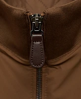 Mango Men's Slim-Fit Water-Repellent Quilted Bomber Jacket