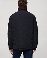 Mango Men's Two-Tone Reversible Quilted Jacket