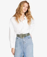 Steve Madden Women's Wrapped Stretch Faux-Leather Belt