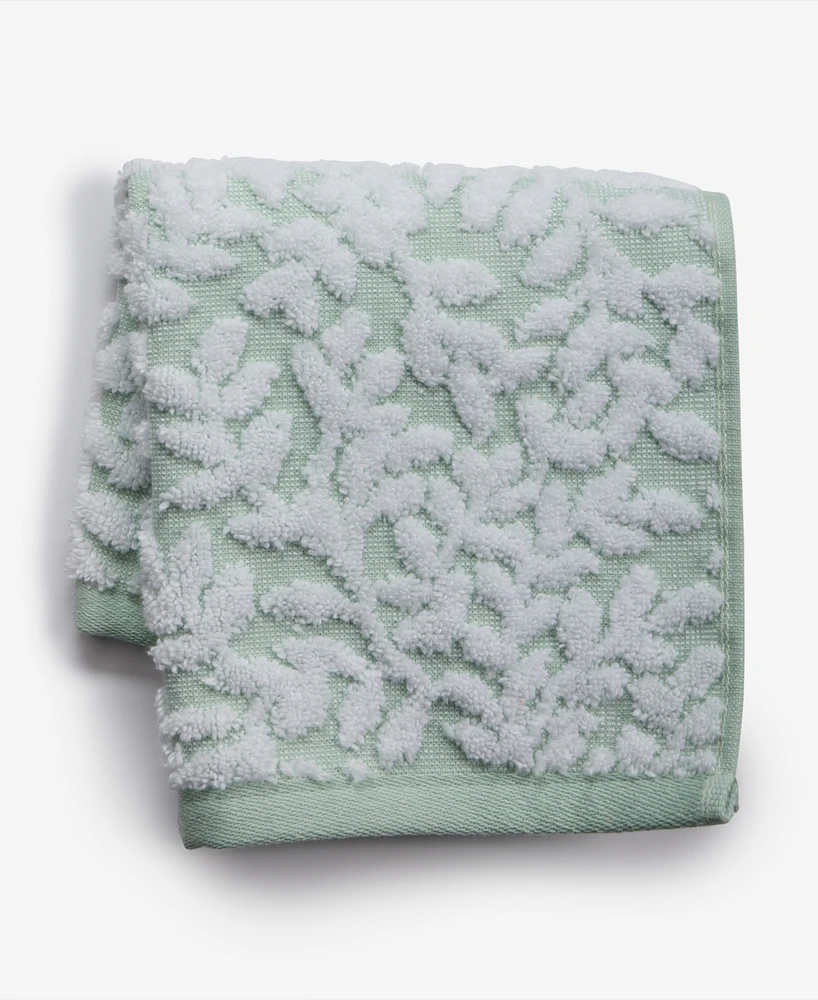 Charter Club Signature Boxwood Washcloth, 13" x 13", Exclusively at Macy's