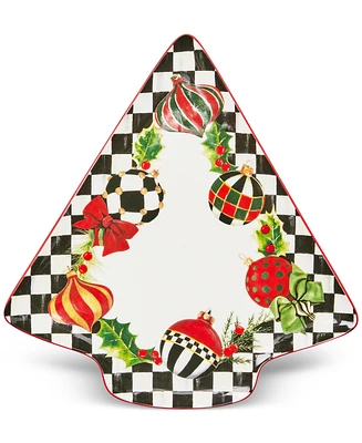 MacKenzie-Childs Deck the Halls Tree Serving Platter