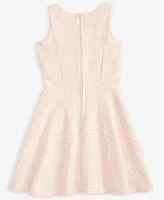 With Jules Big Girl Sleeveless Button Front Dress