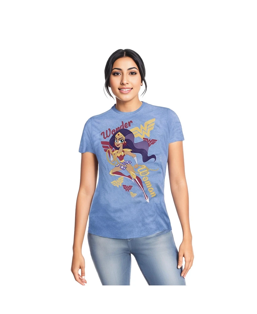 Dc Superhero Girls Men's Comics Wonder Woman Adult Heather Tee / T-Shirt