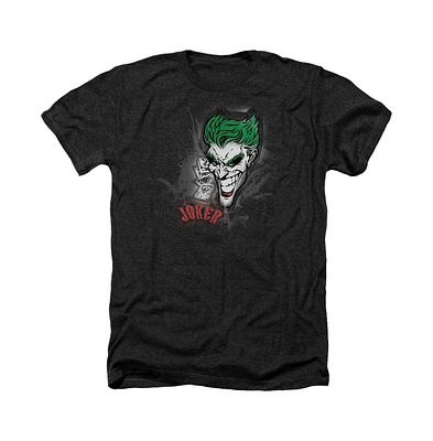 Batman Men's Joker Sprays The City Adult Heather Tee / T-Shirt