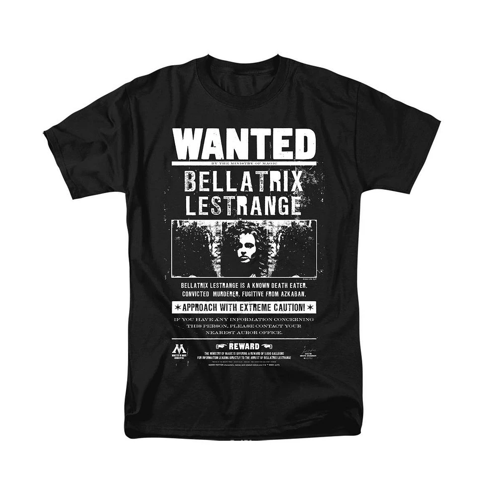 Harry Potter Big & Tall Wanted Bellatrix Short Sleeve Adult Tee / T-Shirt