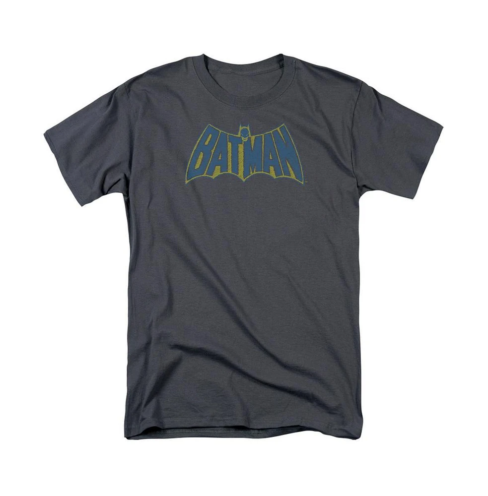 Batman Men's Sketch Logo Short Sleeve Adult Tee / T-Shirt