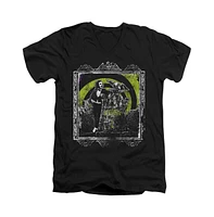 Beetlejuice Men's Here Lies Short Sleeve Adult V Neck Premium Cotton Tee / T-Shirt