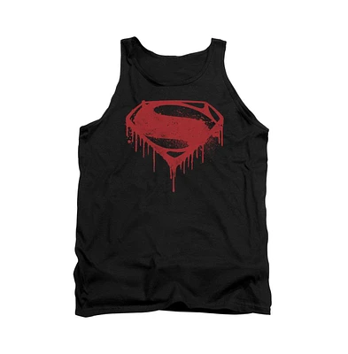 Batman V Superman Mens Splattered Adult Tank Top