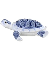 Fc Design "2-pc Set" 7"W Blue and White Sea Turtle Figurine Statue Ornament Home Room Office Decor and Perfect Ideas for Housewarming, Holidays and Bi