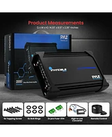 Pyle Mono-Block Mosfet Amplifier, 2000 Watt Max, Invincible Series