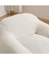 The Pop Home Giant Bean Bag Chair for Adults, Comfy Beanbag Couch with Armrests Living Room & Bedroom-The