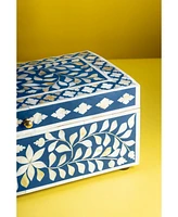 Gauri Kohli Jodhpur Wood Inlay Decorative Box, 16"
