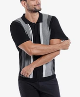 Men's Stripe Polo Sweater