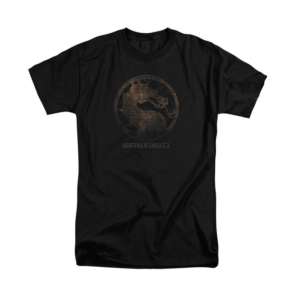 Mortal Kombat X Mens Metal Seal Short Sleeve Adult Tall Tee / T-Shirt