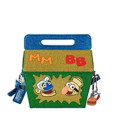 SpongeBob SquarePants Glitter Kids Meal Box With Adjustable Strap and Three Metal Charms