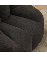 The Pop Home Comfy Bean Bag Chair with Memory Foam, Cozy Lounge for Dorm, Bedroom, Living Room-The