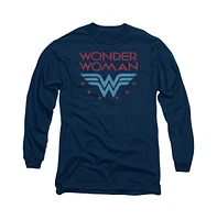 Dc Wonder Woman Men's Comics Stars Long Sleeve Adult Tee / T-Shirt