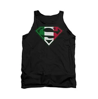 Superman Men's Italian Shield Adult Tank Top