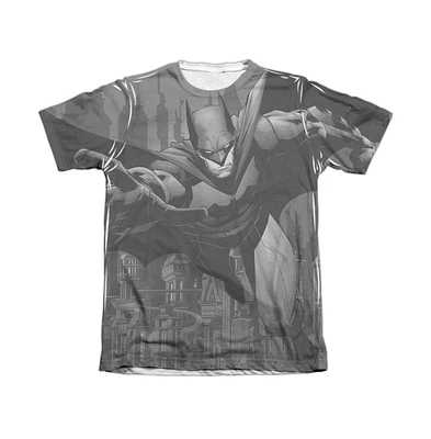 Batman Men's Grey Race Adult Poly/Cotton Short Sleeve Tee / T-Shirt