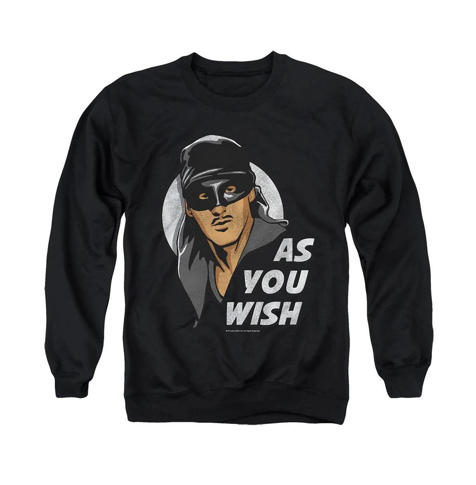 Princess Bride Men's As You Wish Adult Crewneck Sweatshirt