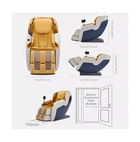 Zero Gravity Massage Chair with Hip Heating, Foot Massage & Full Airbag Coverage, Perfect for Home or Office