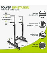 ProsourceFit Power Dip Station, Red