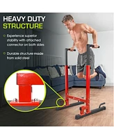 ProsourceFit Power Dip Station, Red