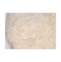 Jofran Huggy Luxury Plush Faux Fur Upholstered Storage Bench