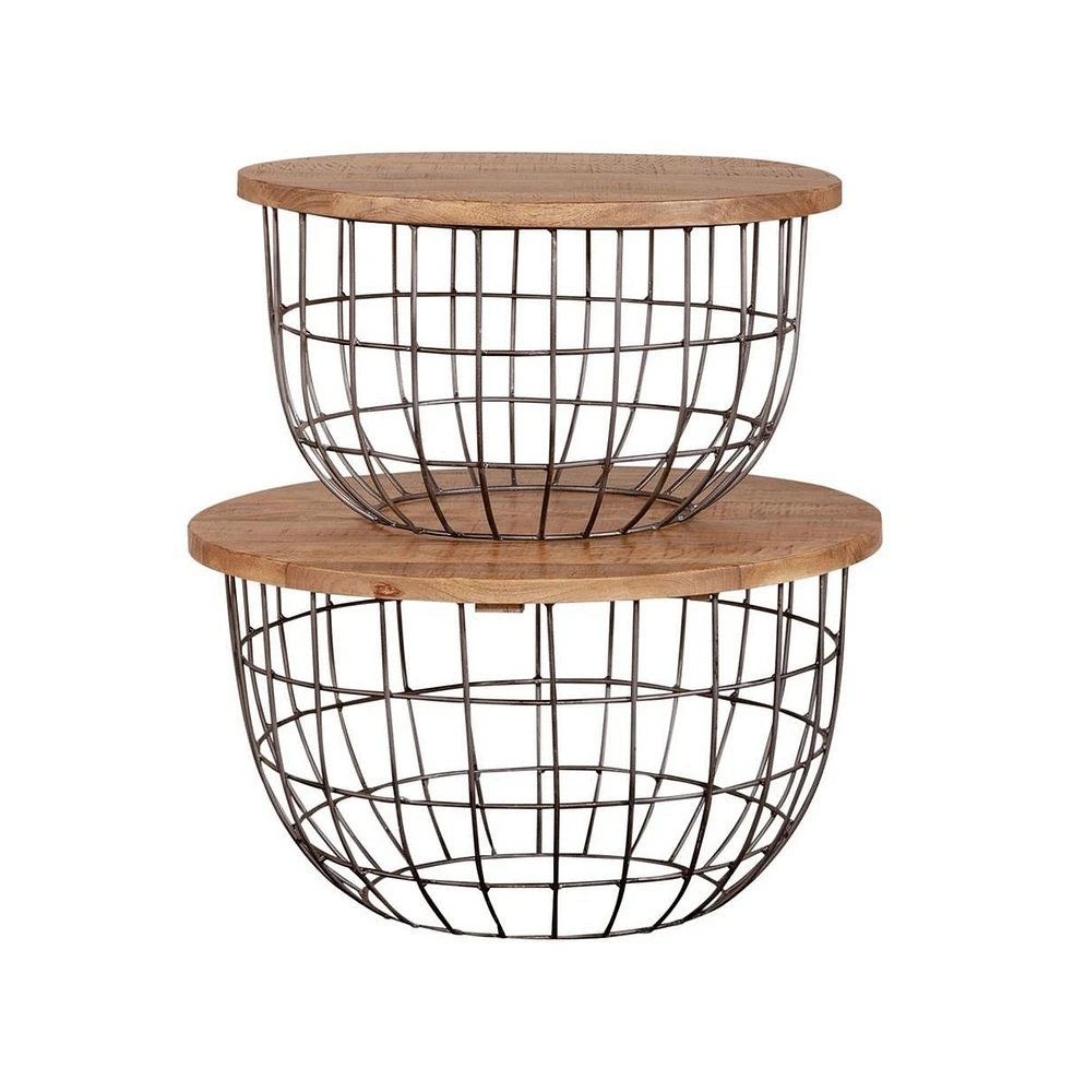 Liberty Furniture Nesting Caged Accent Tables