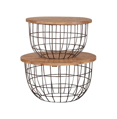 Liberty Furniture Nesting Caged Accent Tables