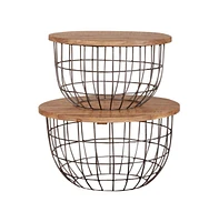 Liberty Furniture Nesting Caged Accent Tables