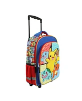 Pokemon Pikachu And Favorite Characters 16” Youth Rolling Backpack