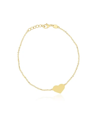 The Lovery Gold Single Heart Bracelet 14K Gold