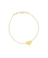 The Lovery Gold Single Heart Bracelet 14K Gold